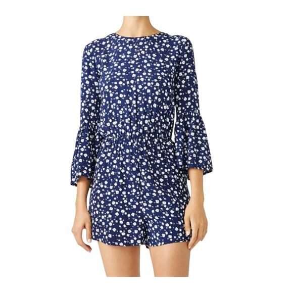 MINKPINK Shady Days Floral Romper in Navy – EUC Size Medium - Picture 3 of 5